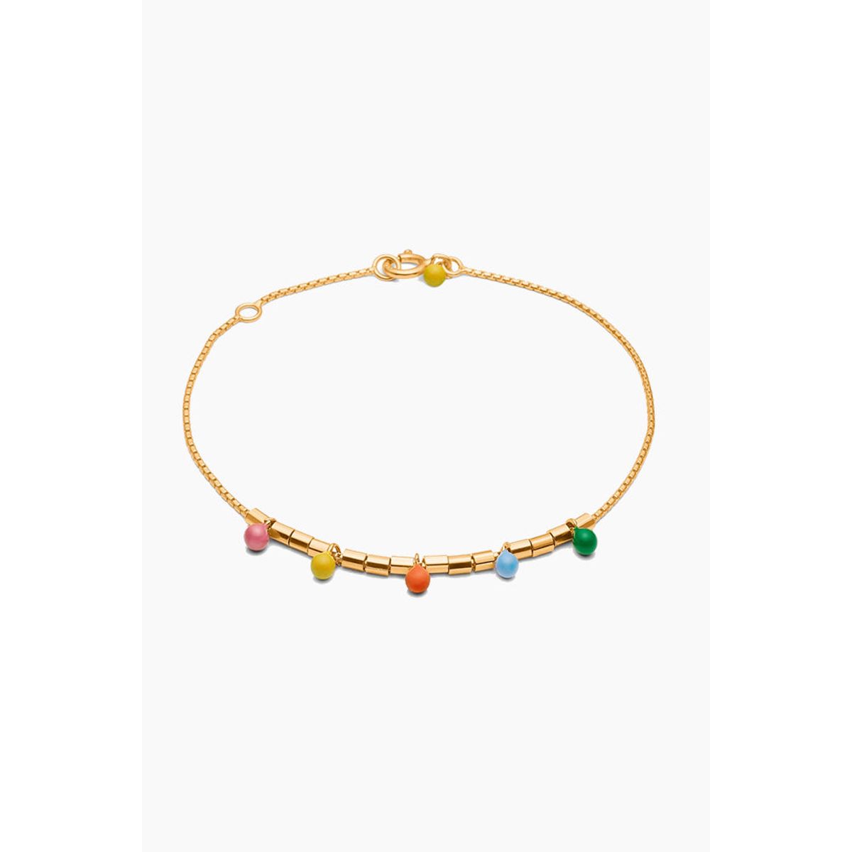 Rainbow Bracelet - Gold - ENAMEL - Guld One Size