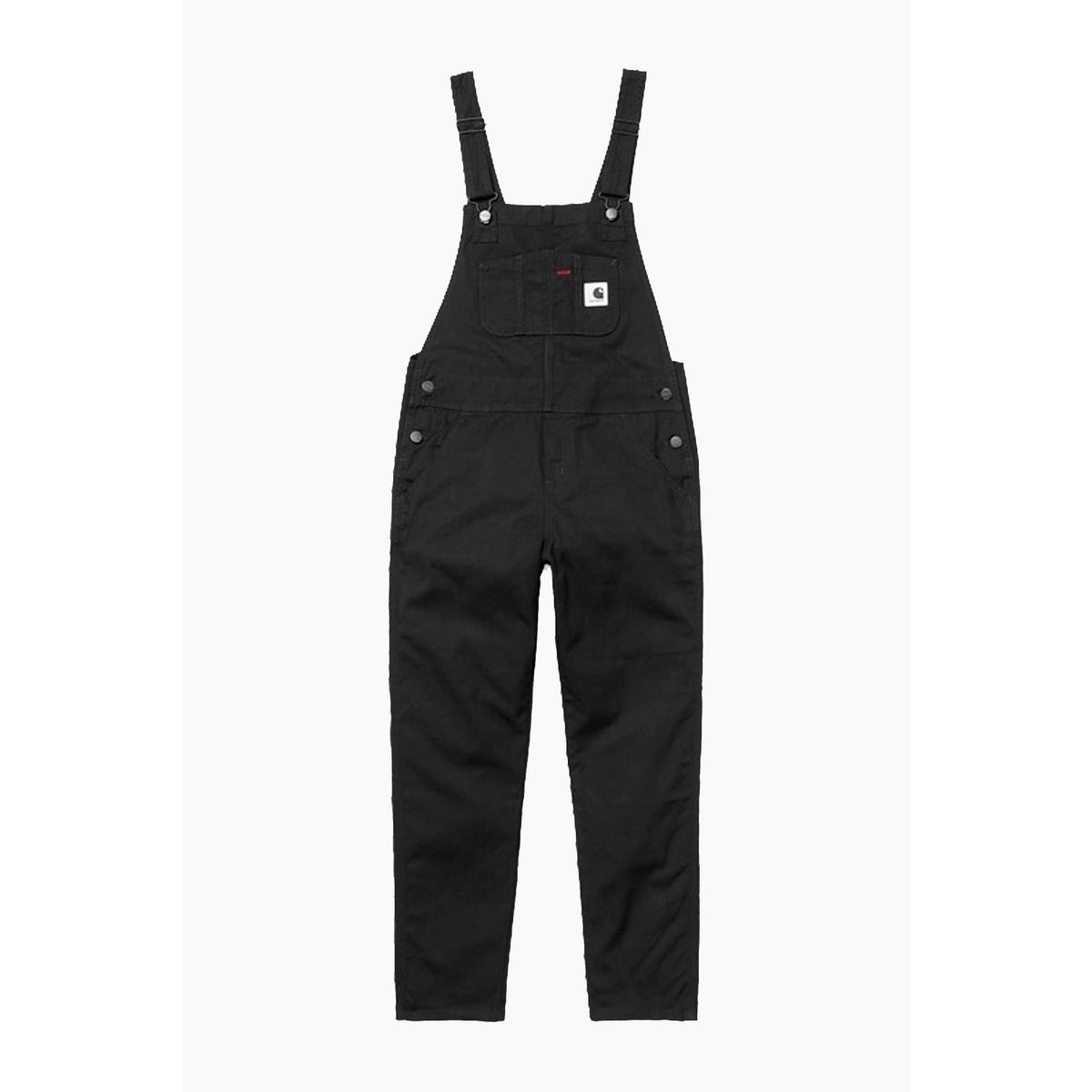 W' Bib Overall Hudson Stretch - Black - Carhartt WIP - Sort S