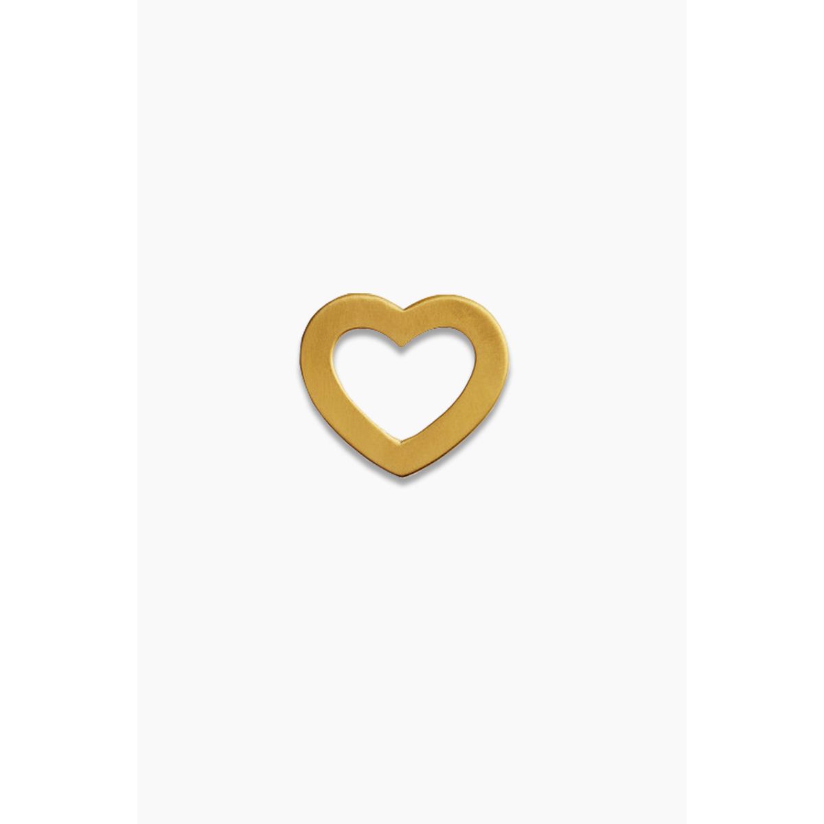 Open Love Heart Pendant - Gold - Stine A - Guld One Size