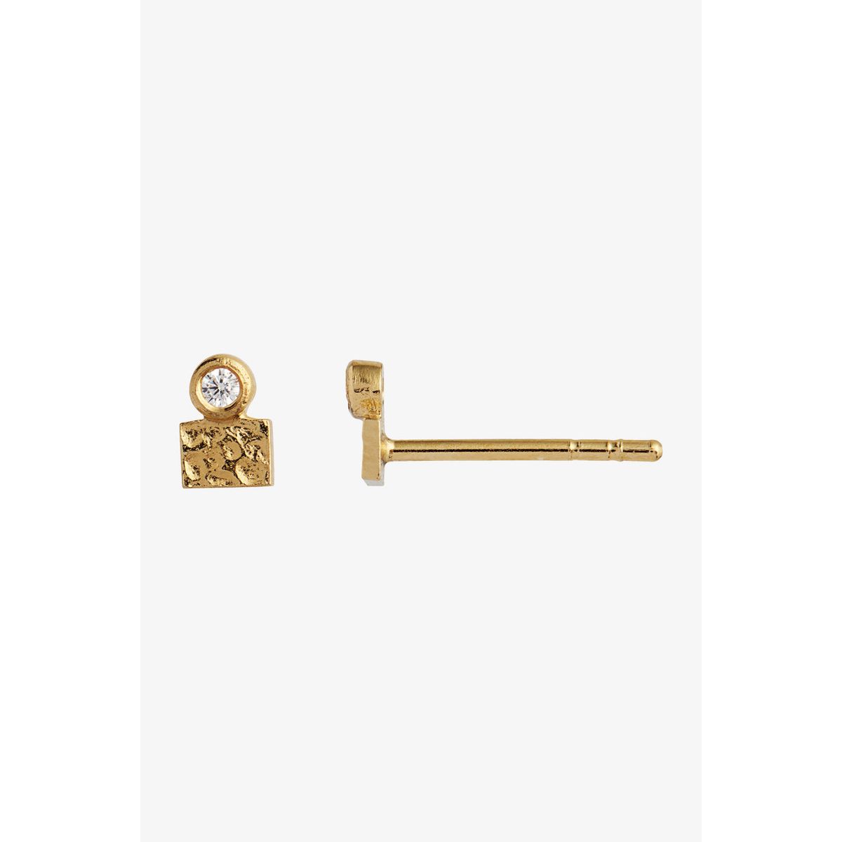 Tres Petit La Mer Earring With Stone - Gold - Stine A - Guld One Size