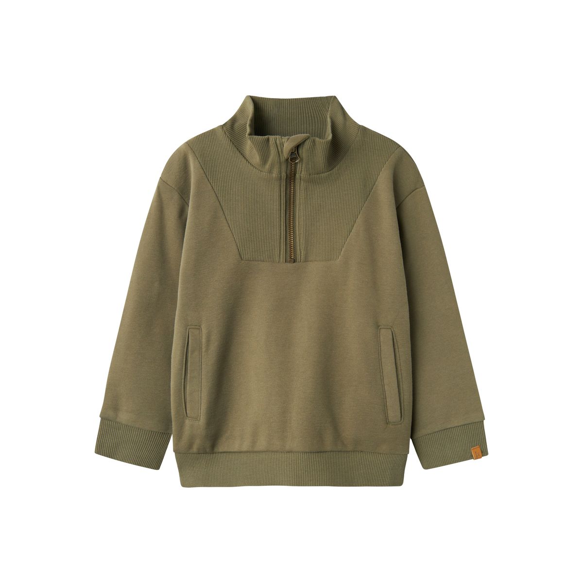 Lil Atelier London Rio Half Zip Sweat Shirt - Kalamata - 92 cm