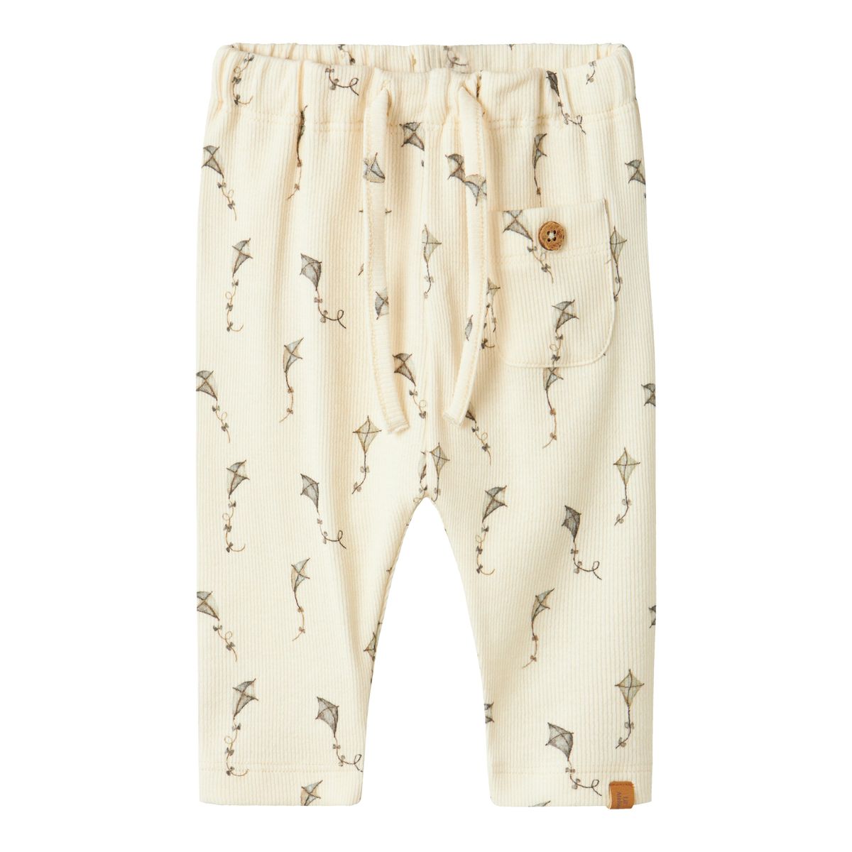 Lil Atelier Gavo Elo Loose Pants - Turtledove/Kites - 56 cm