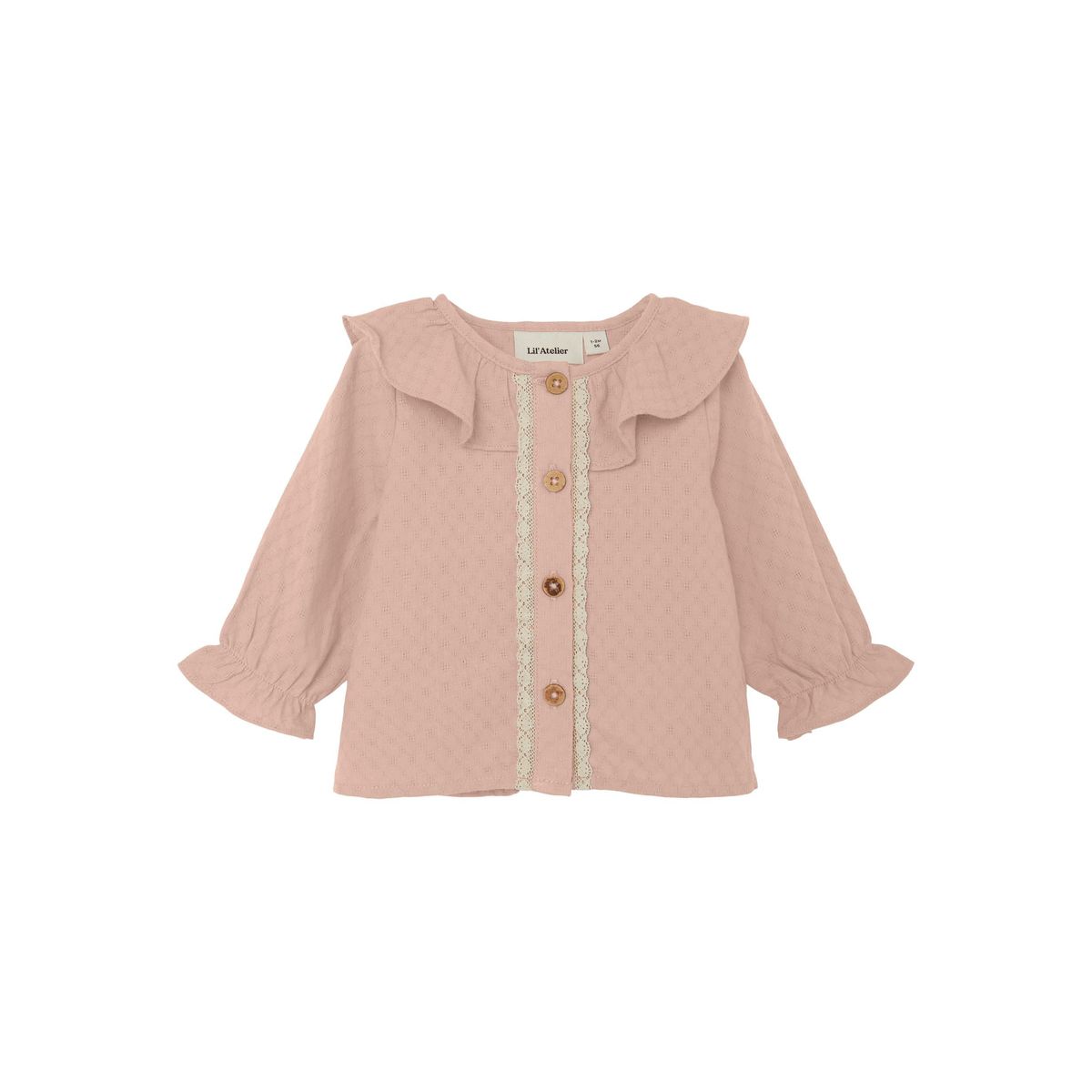 Lil Atelier Dolly Loose Shirt - Rose Dust - 56 cm