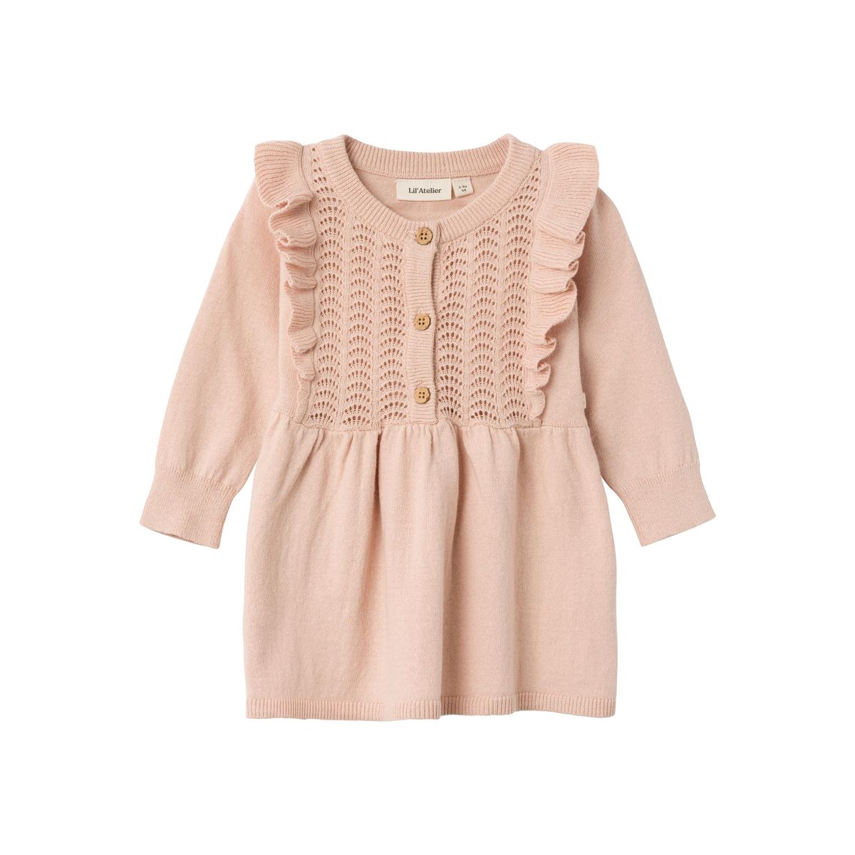 Lil Atelier Lara Knit Dress - Rose Dust - 56 cm