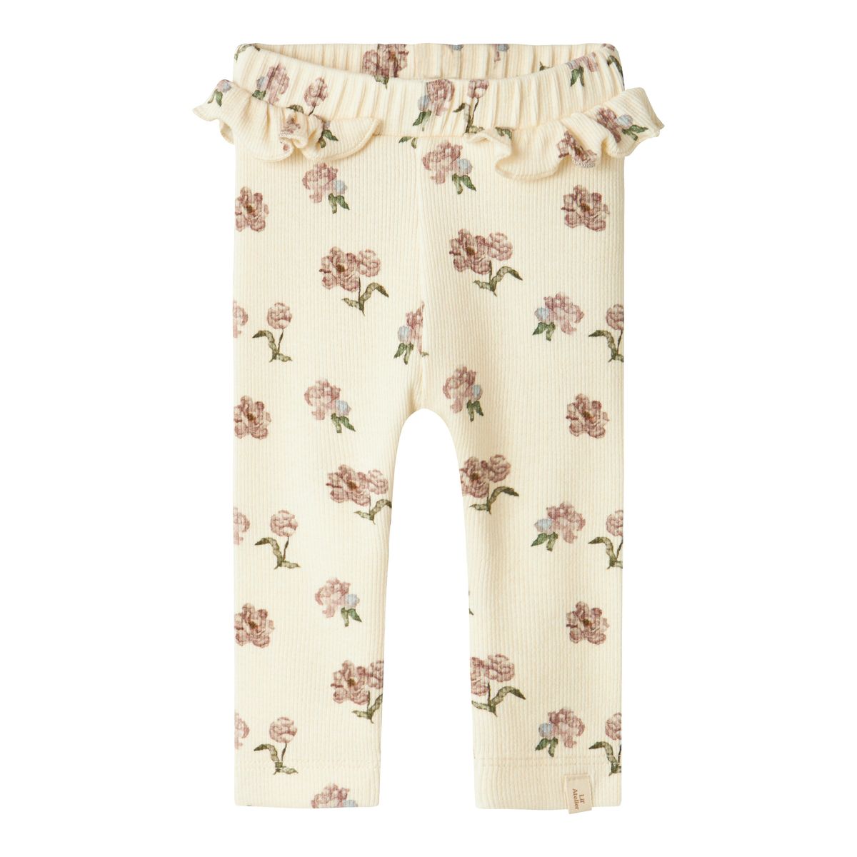 Lil Atelier Gavo Efi Slim Leggings - Turtledove/Peony - 56 cm