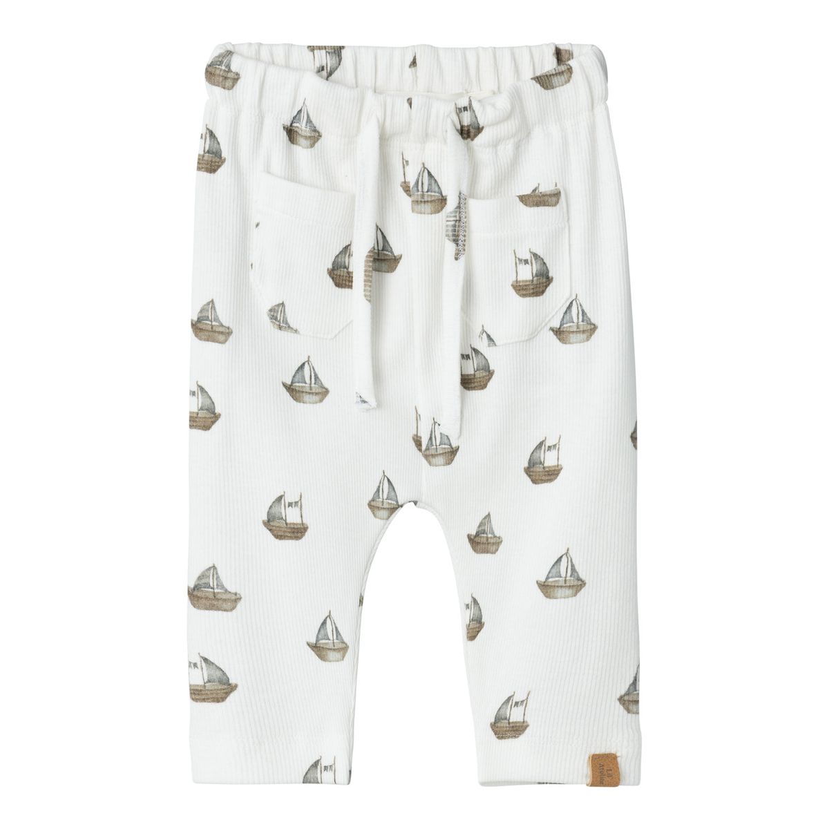 Lil Atelier Gavo Pants - Coconut Milk/Boat - 56 cm