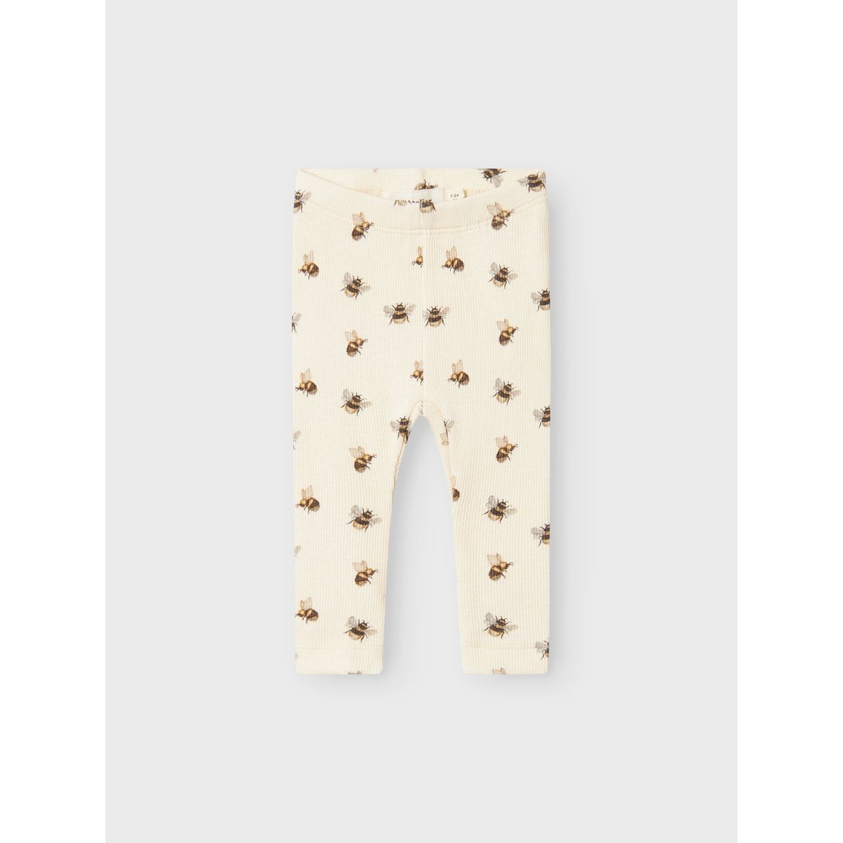 Lil Atelier Gavo Kye Slim Leggings med Humlebi - Turtledove - 56 cm