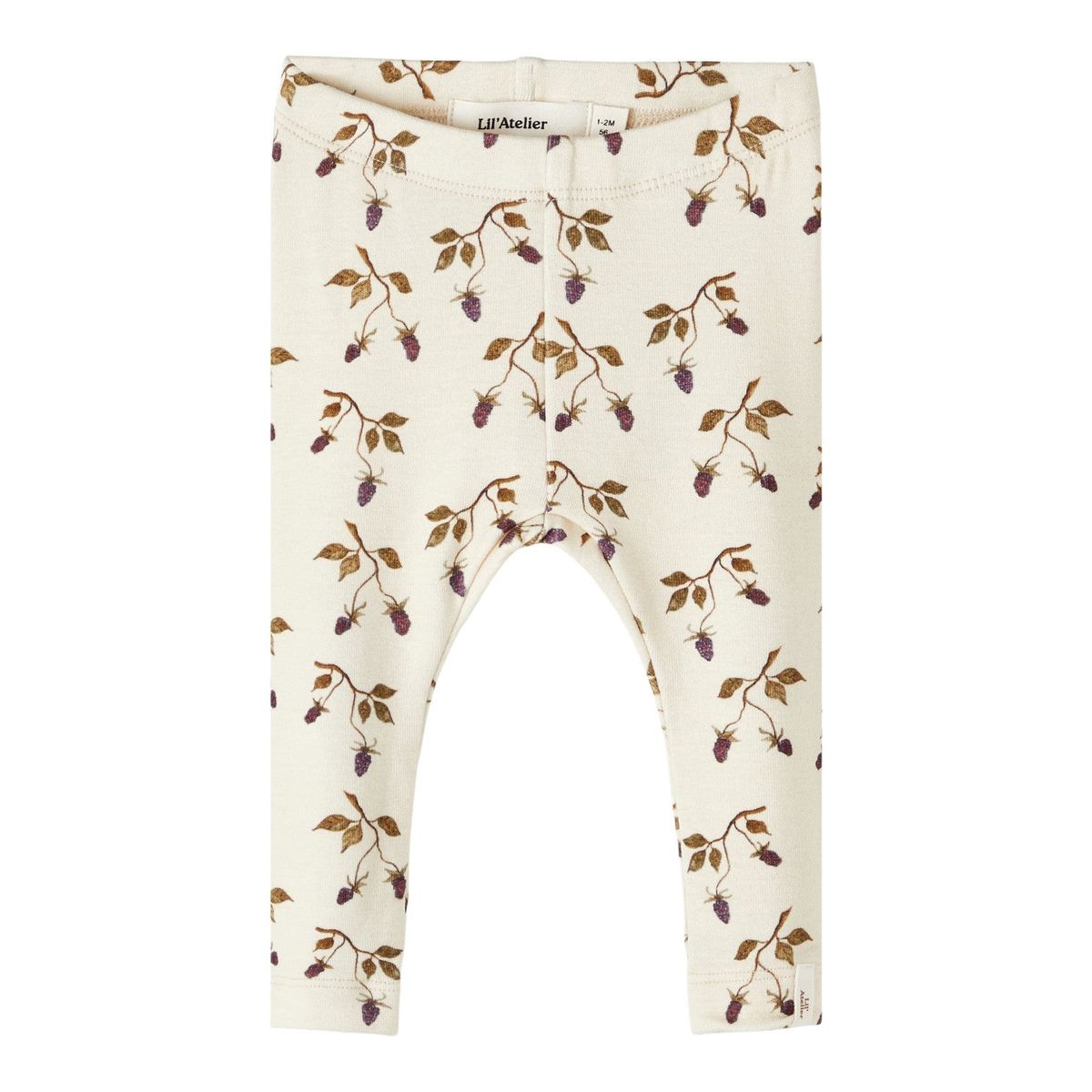 Lil Atelier Gaya Slim Leggings - Turtledove Berry - 56 cm