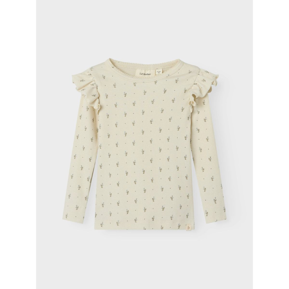 Lil Atelier Gago Kuo Slim Shirt - Turtledove - 92 cm