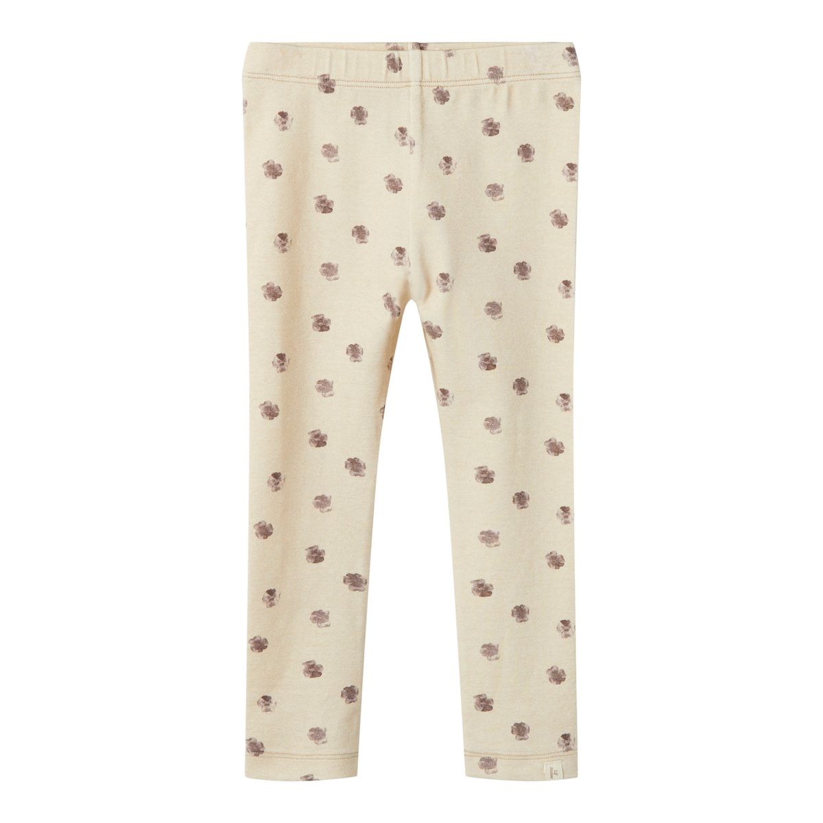 Lil Atelier Gaya Slim Leggings - Fog Flower - 92 cm