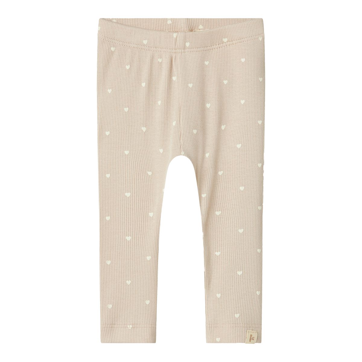 Lil Atelier Gago Leggings - Gray Morn/Heart - 56 cm