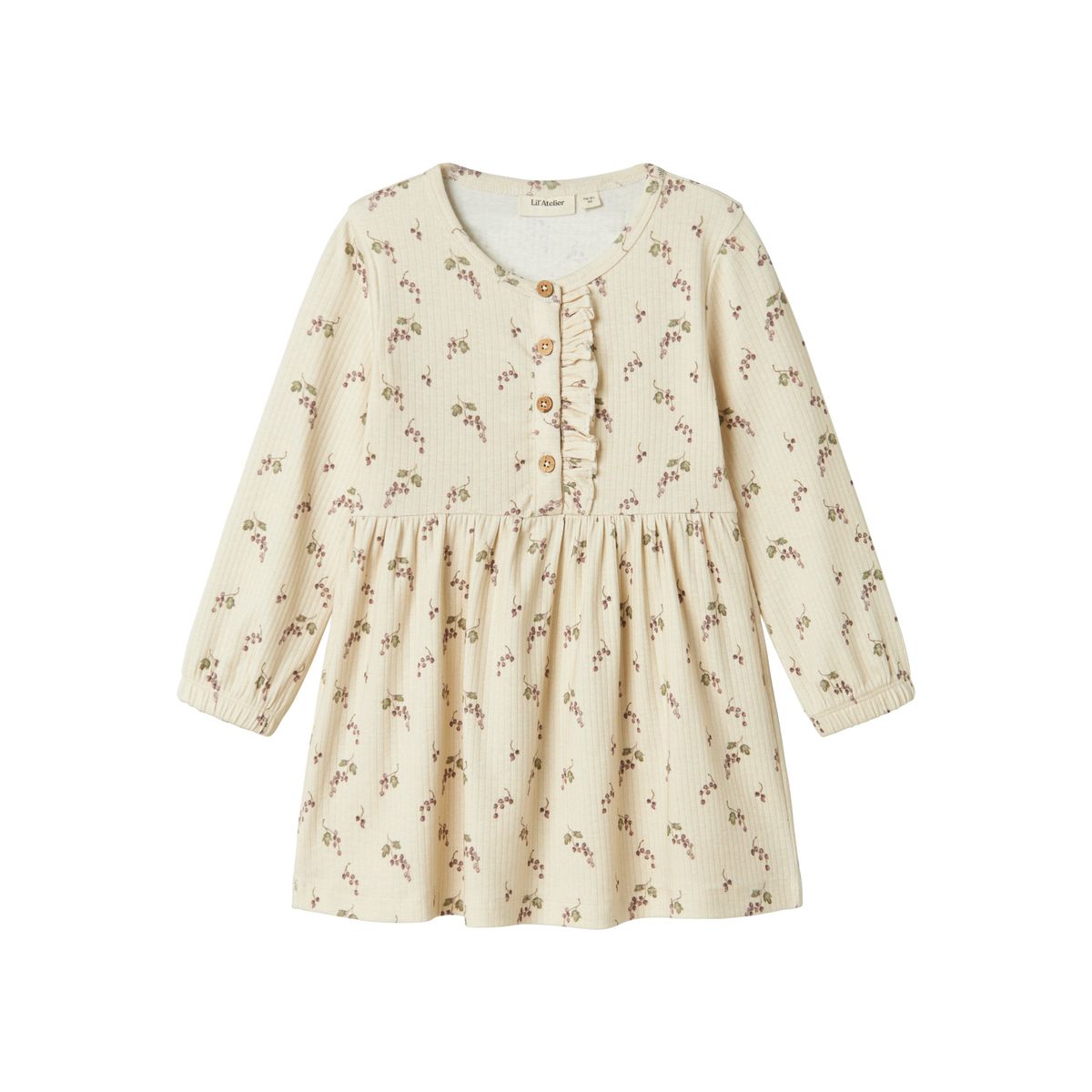 Lil Atelier Gio Dress - Birch/Berries - 92 cm