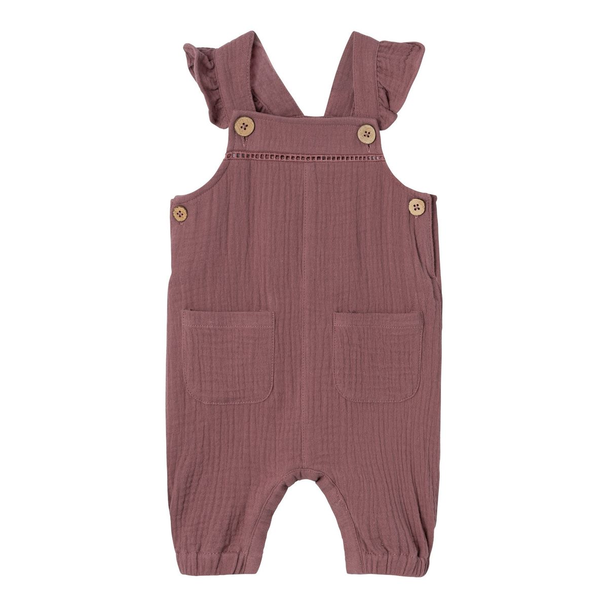 Lil Atelier Obina Loose Overall - Rose Brown - 56 cm