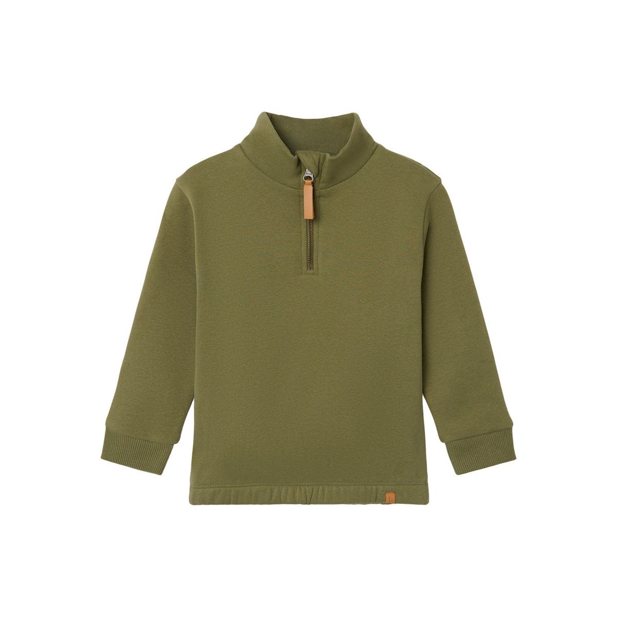 Lil Atelier London Half Zip Sweat Shirt - Loden Green - 92 cm