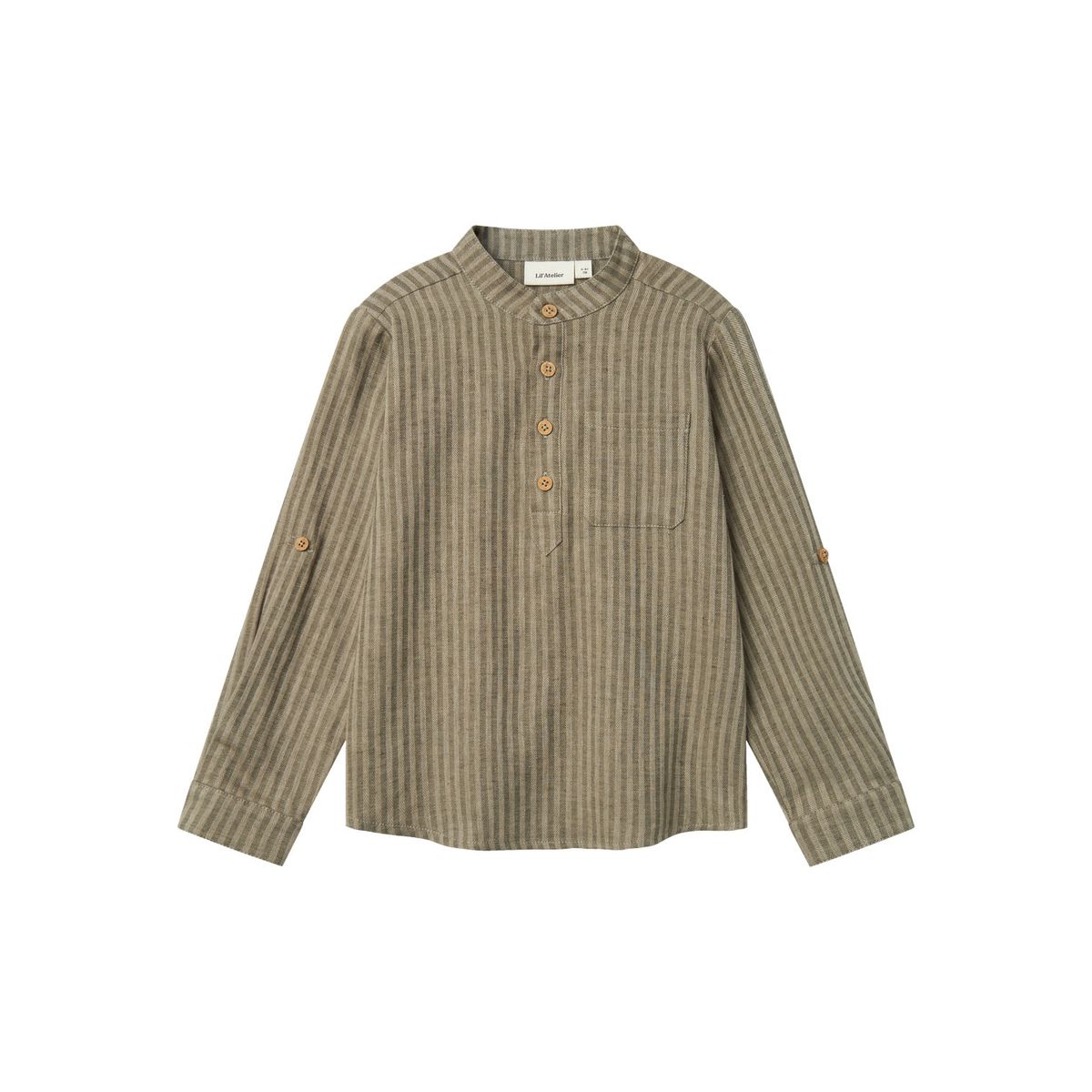 Lil Atelier Lanu Loose Shirt - Laurel Oak - 92 cm