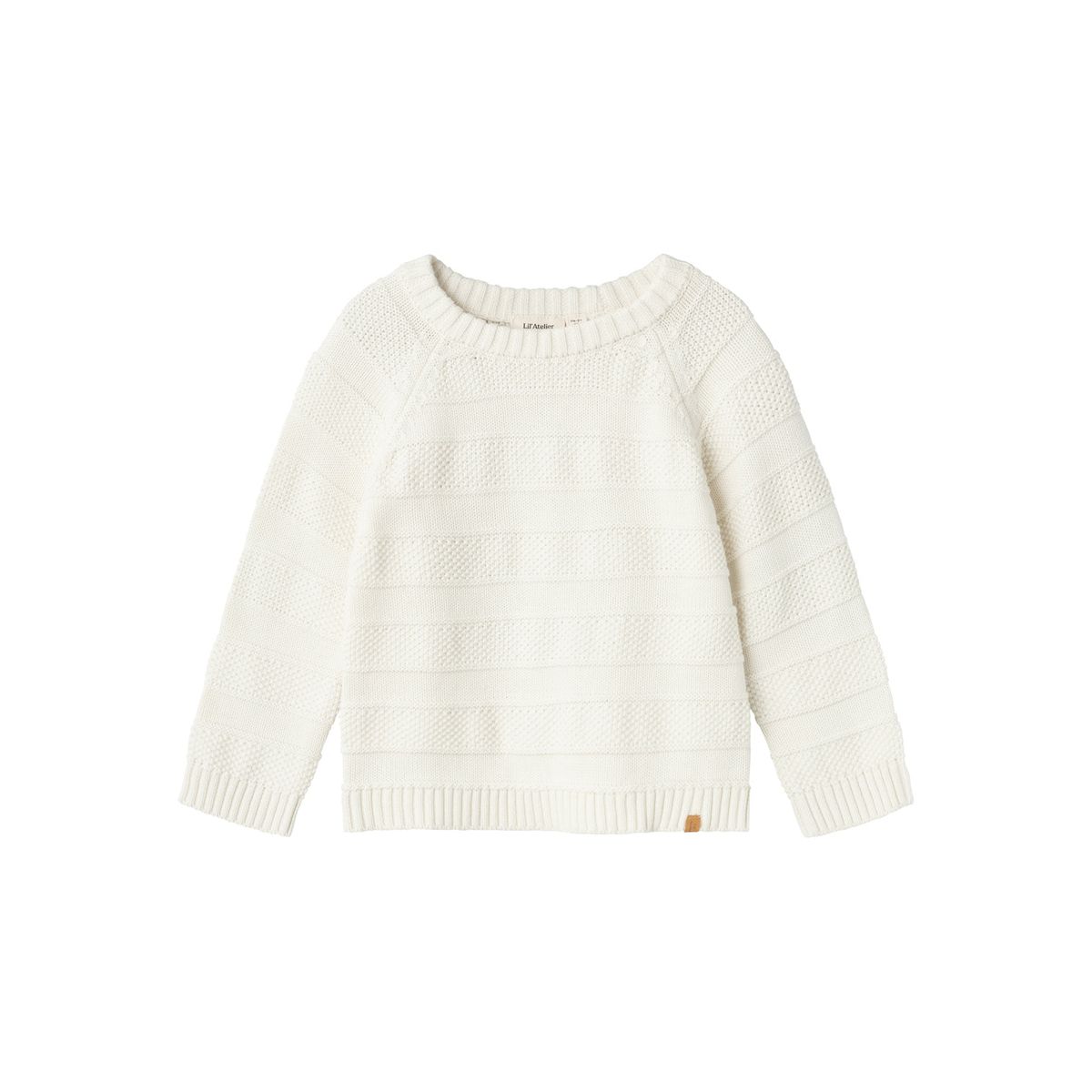 Lil Atelier Larson Knit - Coconut Milk - 92 cm