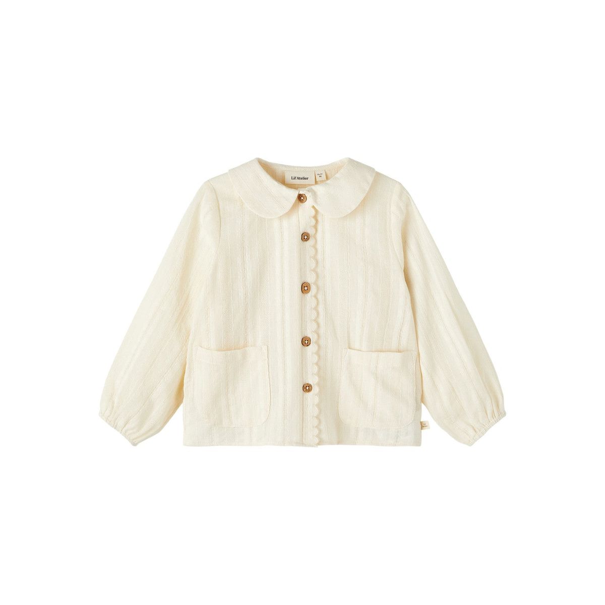 Lil Atelier Naja Loose Shirt - Turtledove - 92 cm