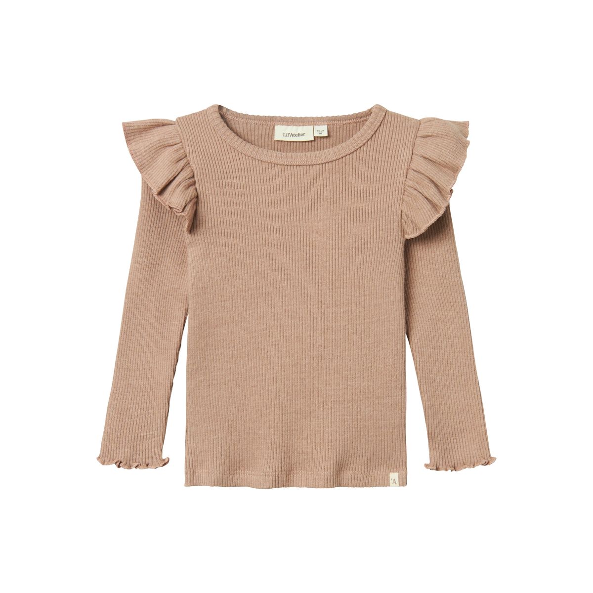 Lil Atelier Sophia Sni Slim Top - Rugby Tan - 92 cm