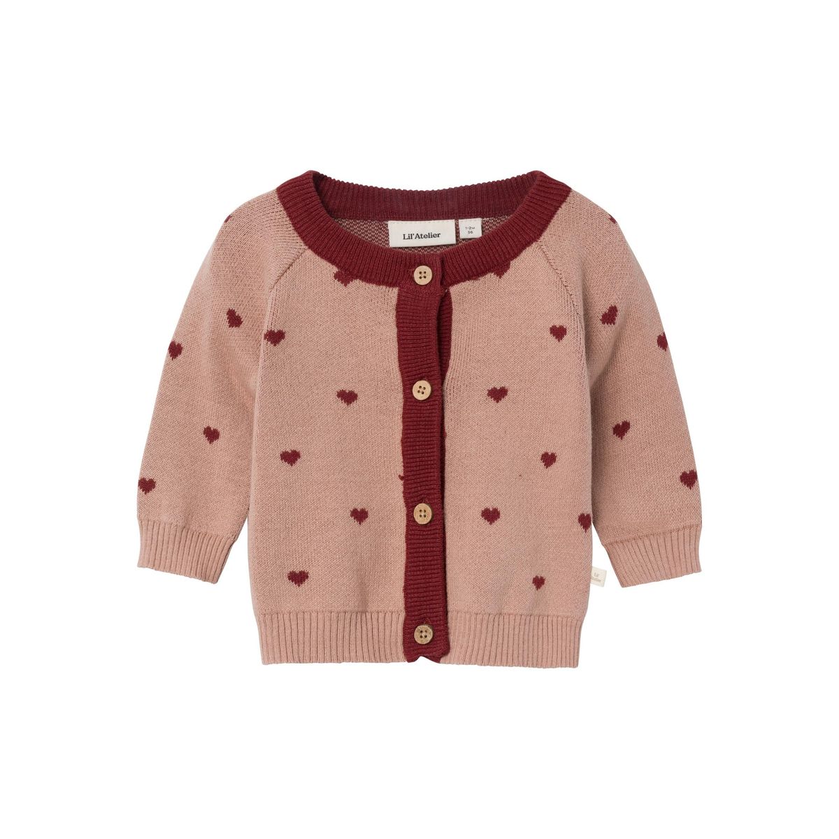 Lil Atelier Saran Knit Cardigan - Nougat - 56 cm