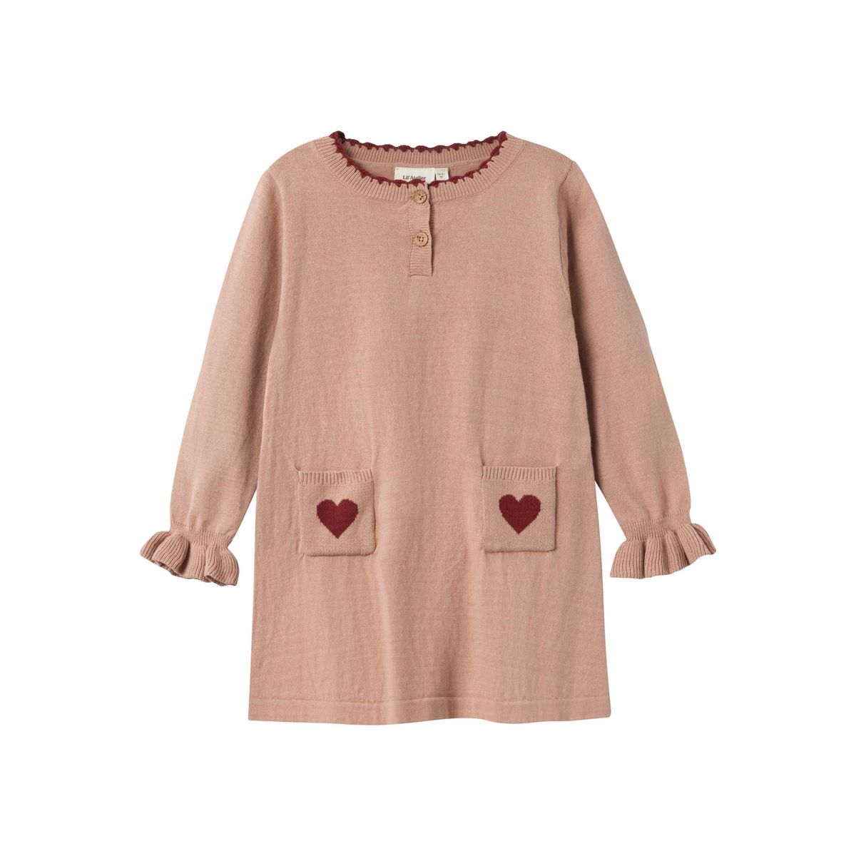 Lil Atelier Saran Knit Dress - Nougat - 92 cm