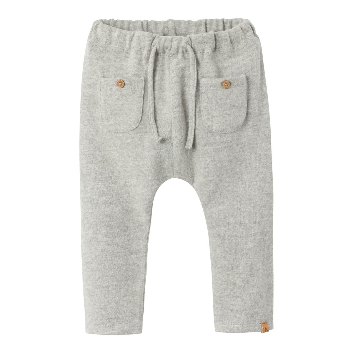 Lil Atelier Thor Loose Pants - Grey Melange - 56 cm