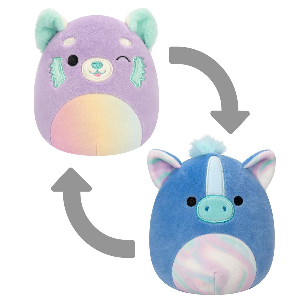 Squishmallows - Flip A Mallow Lexis/Romano 13 cm