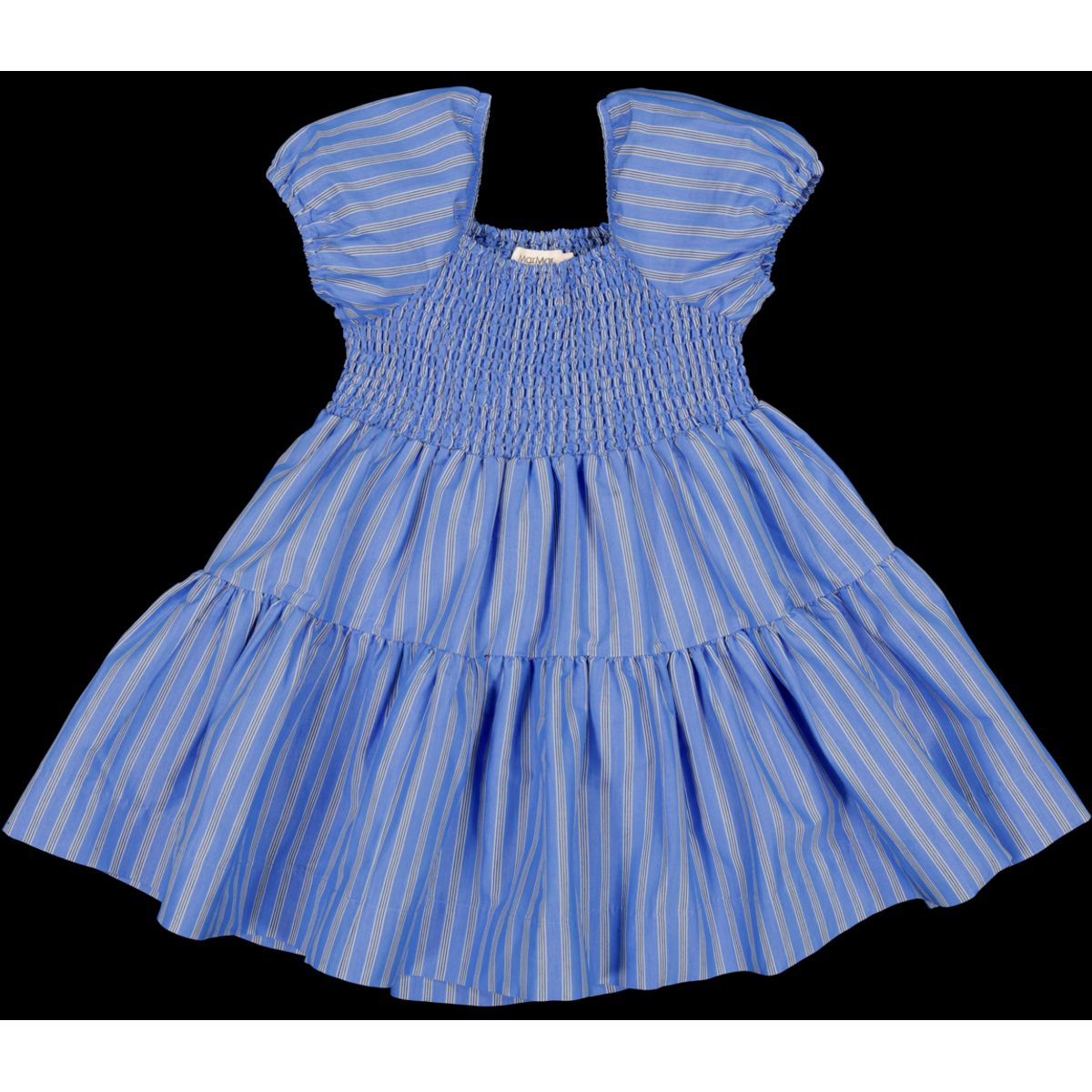 MarMar Dyman Smooth Dress - Cornflower Stripe - 92 cm / 2 år