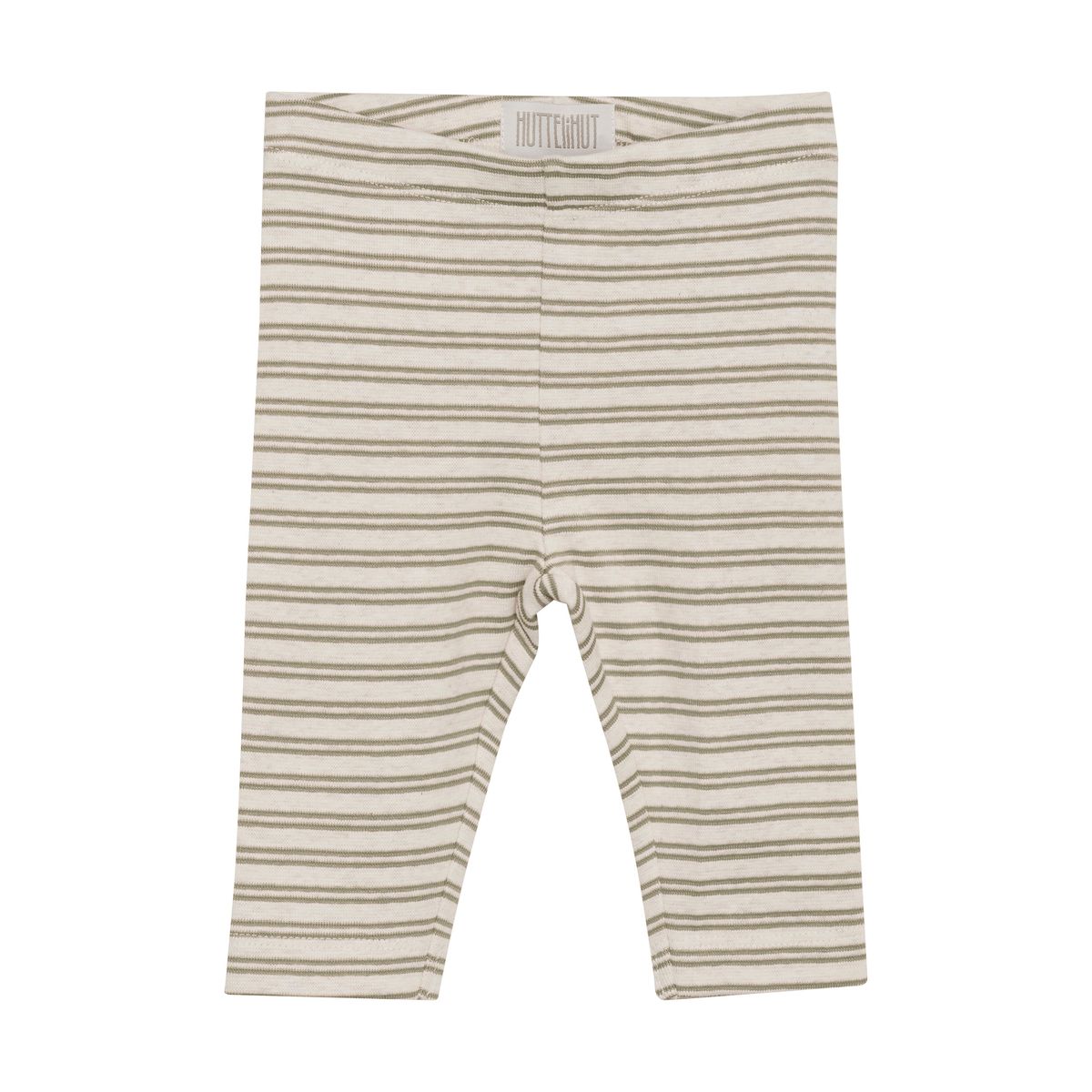 Huttelihut Striped Rib Leggings - Silver Sage - 56 cm