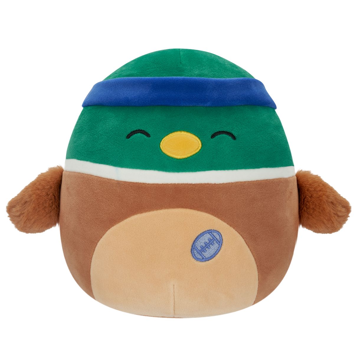 Squishmallows - Avery the Mallard whit Sweatband & Rugby Ball 19 cm