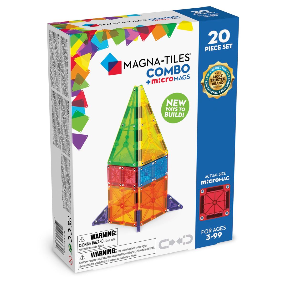 Magna-Tiles microMAGS Kombi- 20 Dele