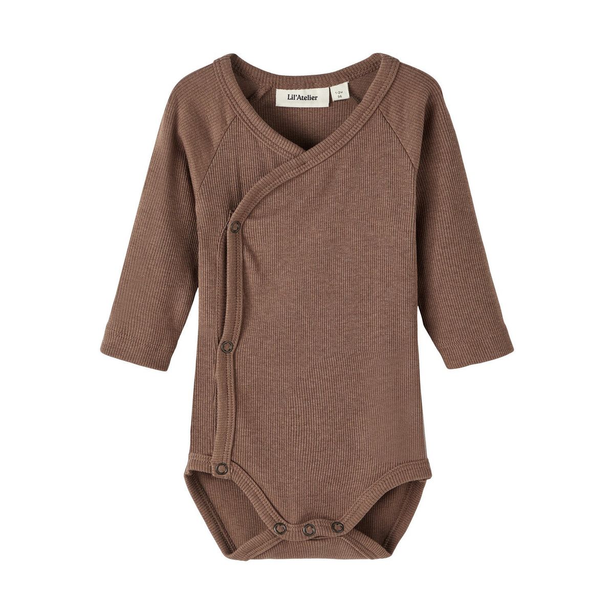 Lil Atelier New Born Gago Rib Body - Coffee Quartz - 50 cm