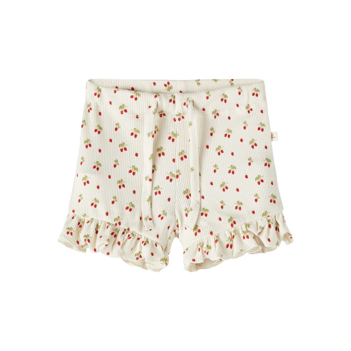 Lil Atelier Gago Slim Shorts med Jordbær - Turtledove - 56 cm