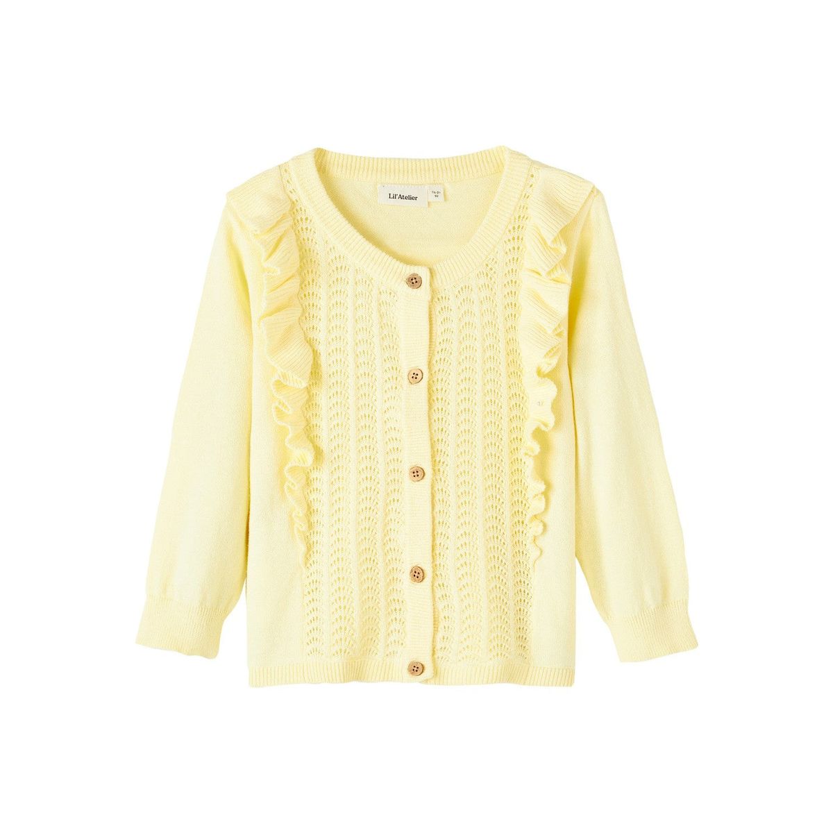 Lil Atelier Hija Knit Cardigan - Double Creme - 92 cm