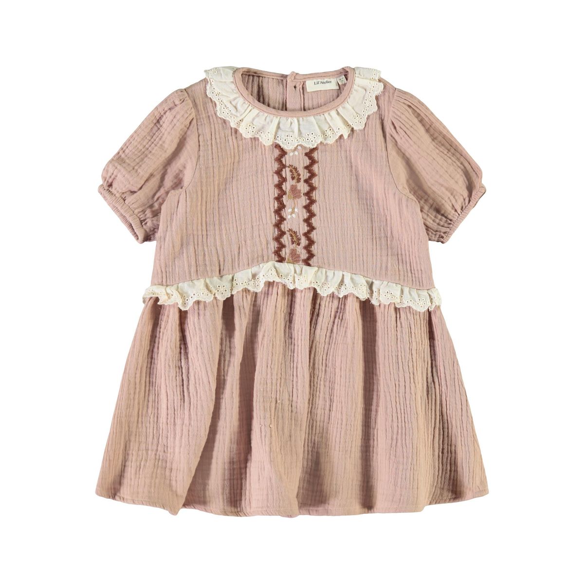 Lil Atelier Kjole Silvia Dress Roebuck - 116 cm / 6 år