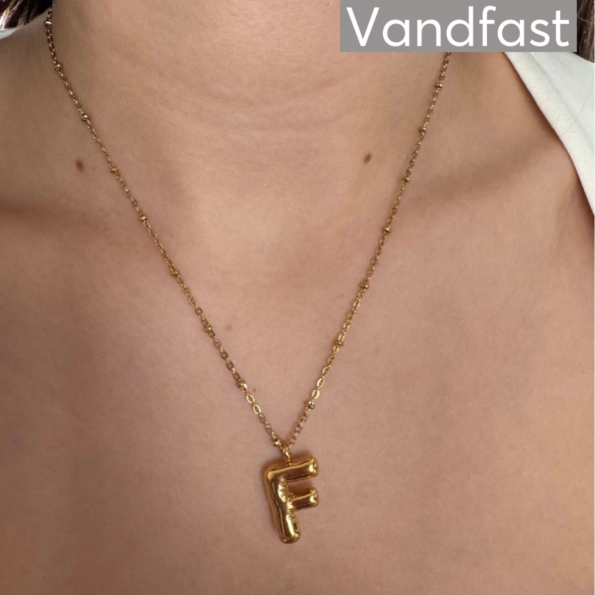 ANNEBRAUNER Balloon Letter Necklace - F