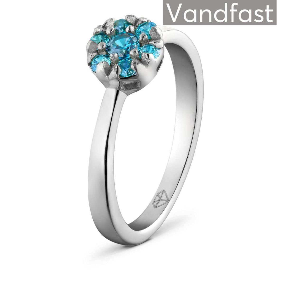 ANNEBRAUNER Flower Ring Blue - 64