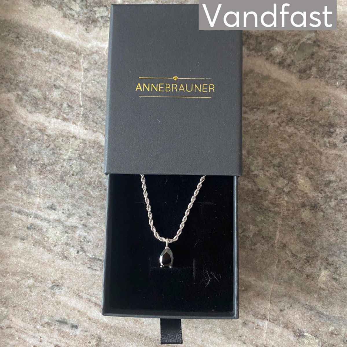 ANNEBRAUNER Swirl Drop Necklace