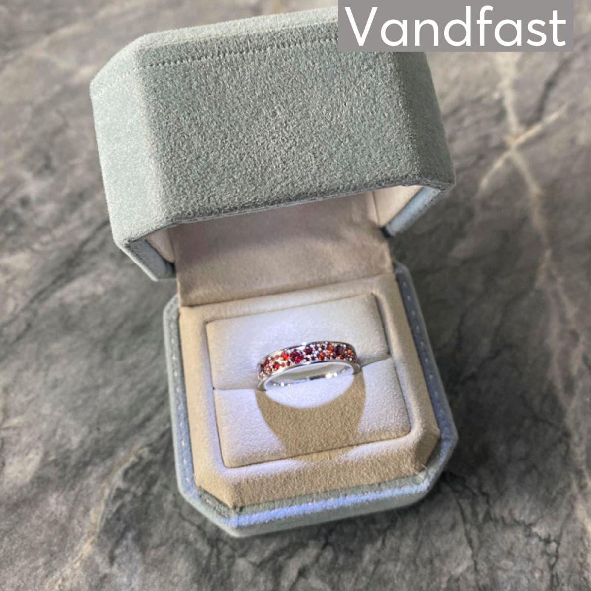 ANNEBRAUNER Sparkling Ring Rød - 60