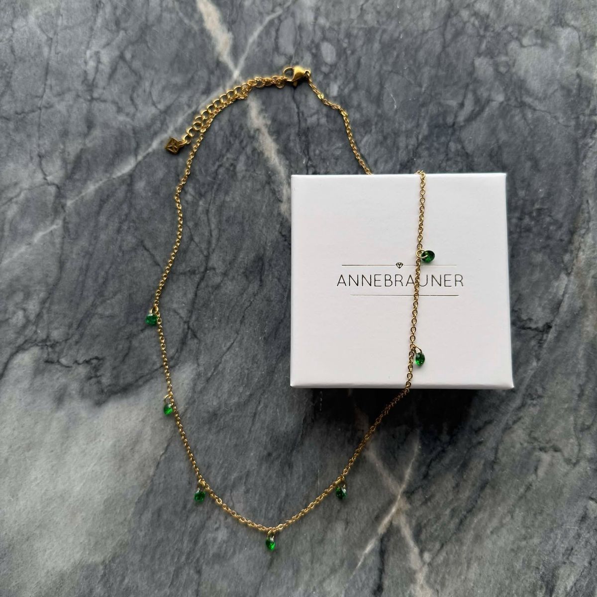 ANNEBRAUNER Classy Necklace Green