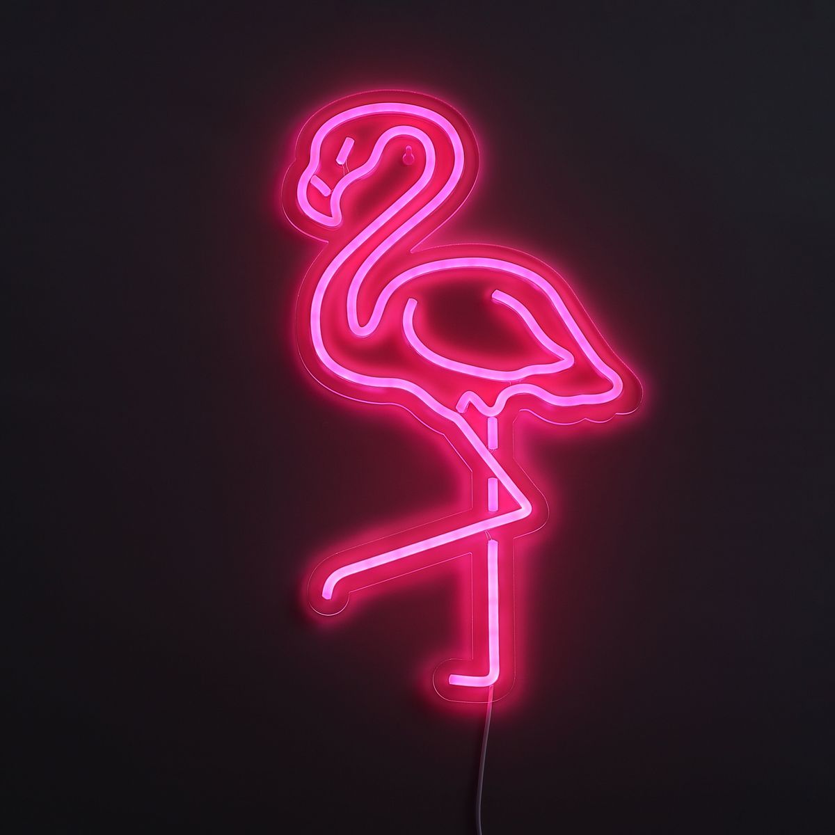 Lightish Flamingo Neon Væglampe