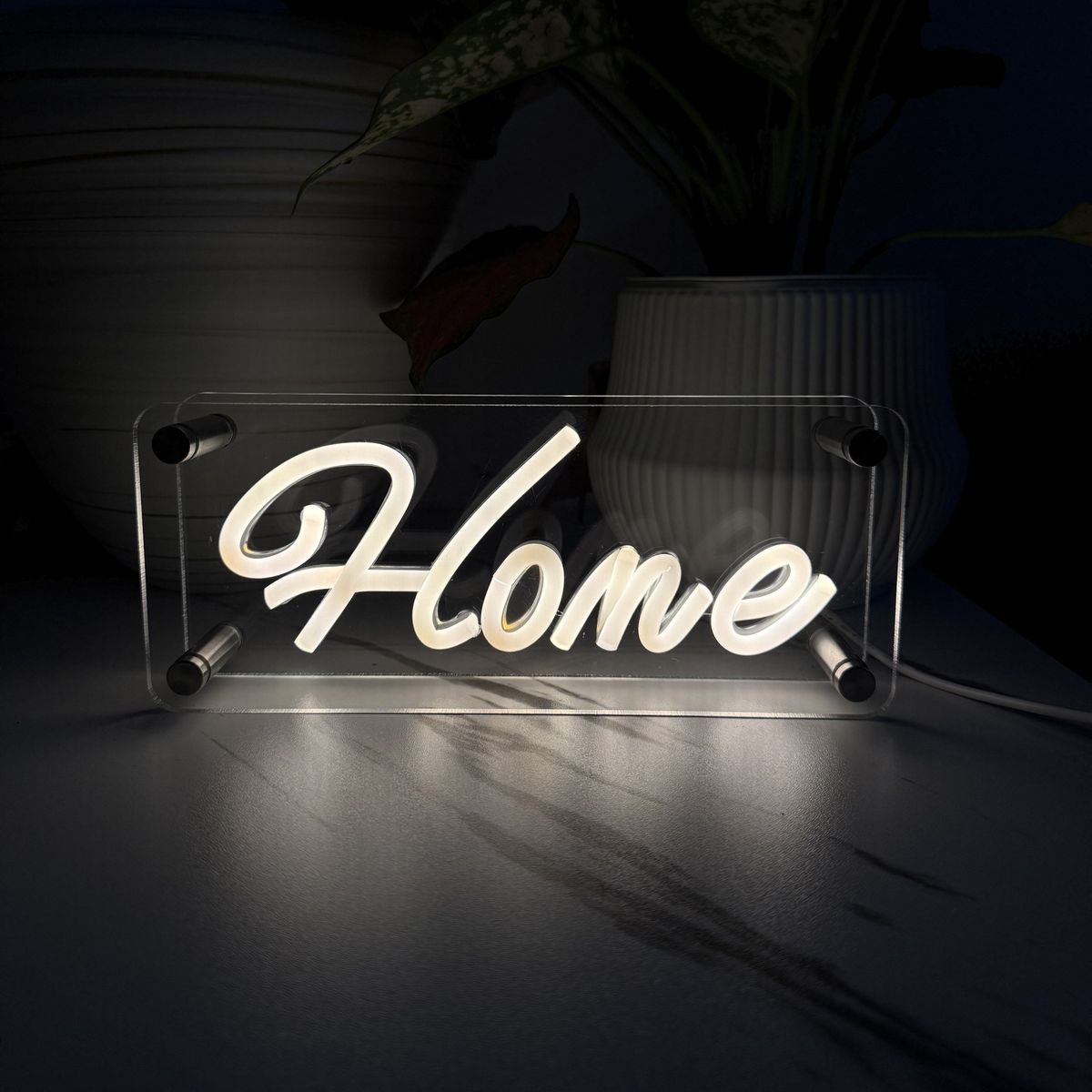 Lightish Home Led Neon Box Bordlampe