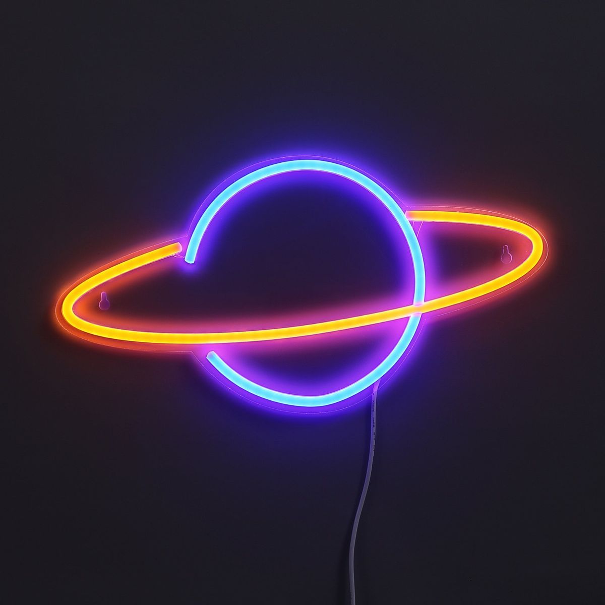 Lightish Saturn Neon Væglampe