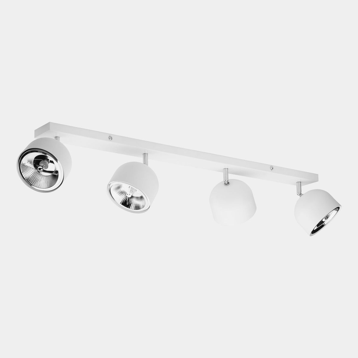 Tk Lighting Altea 4-spotskinne Hvid