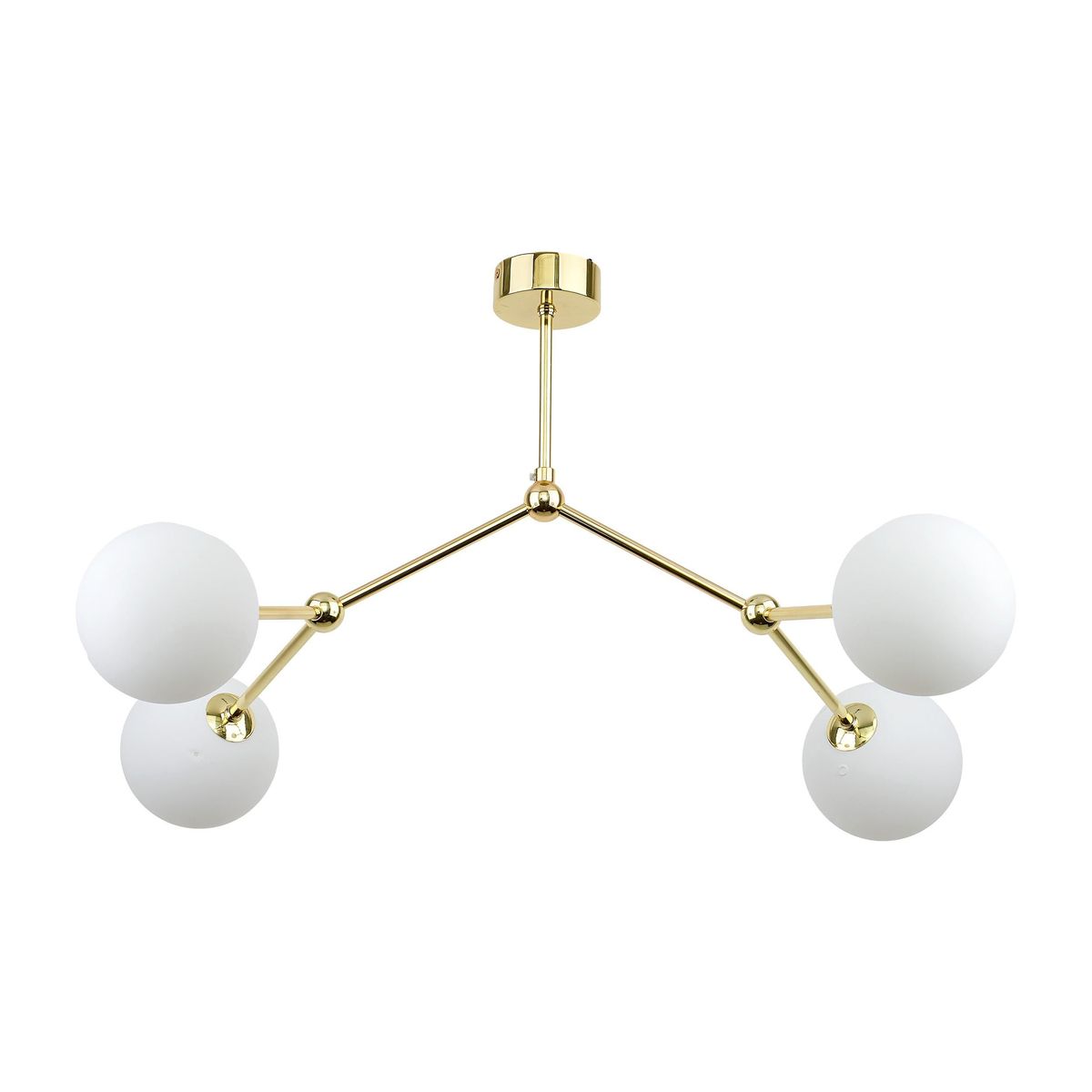 Nordic Seasons Molecule Loftlampe 66cm Messing/opal