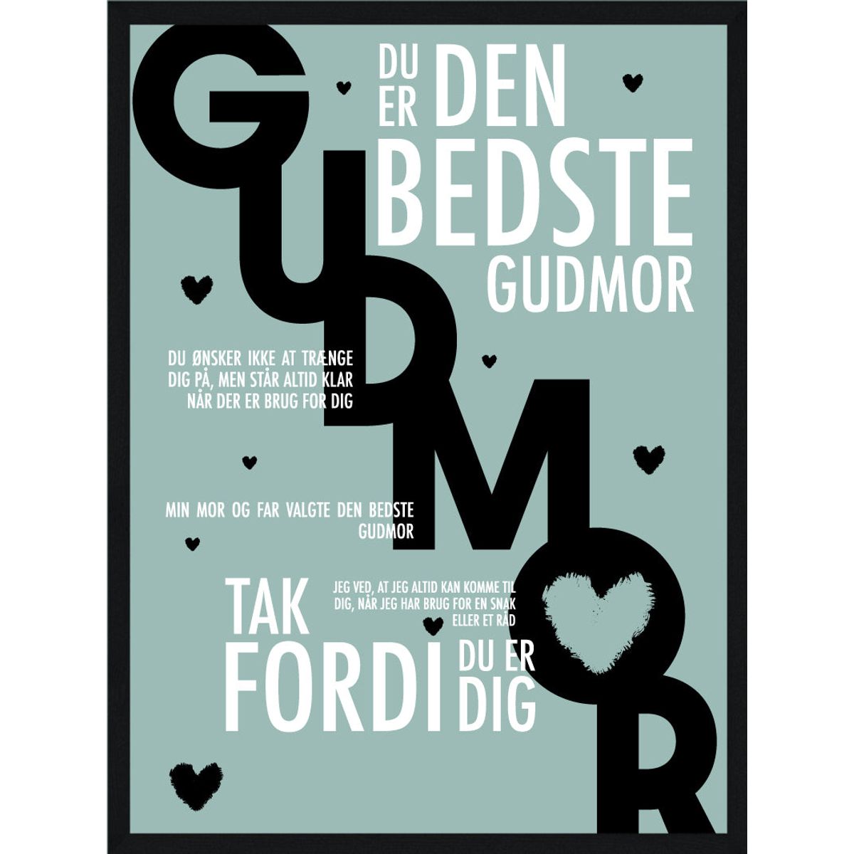 Gudmor plakat - Personlig plakat