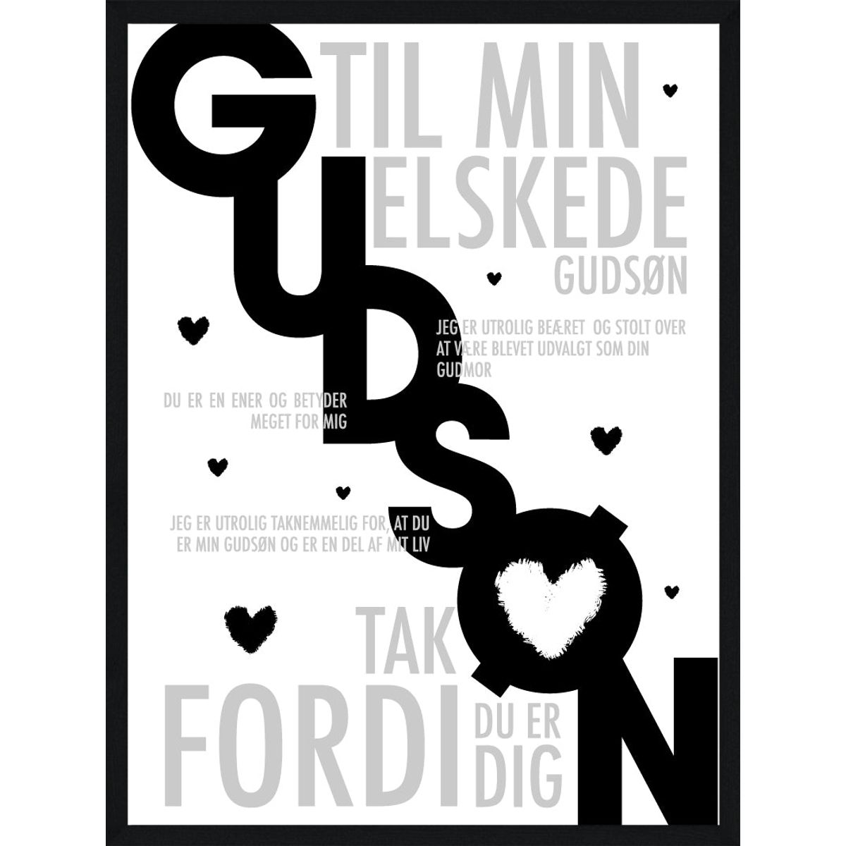 Gudsøn plakat - Personlig plakat