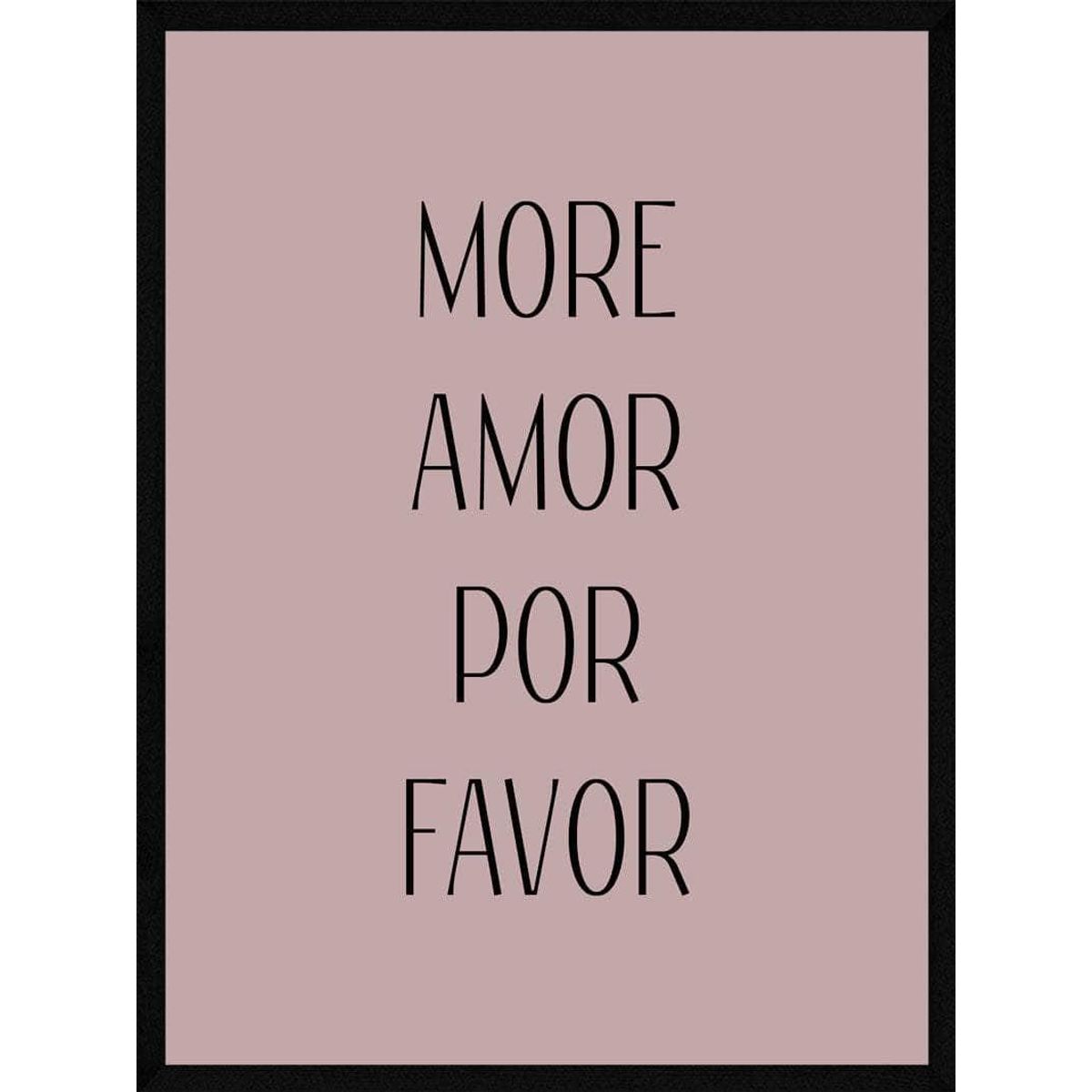 More amor por favor plakat