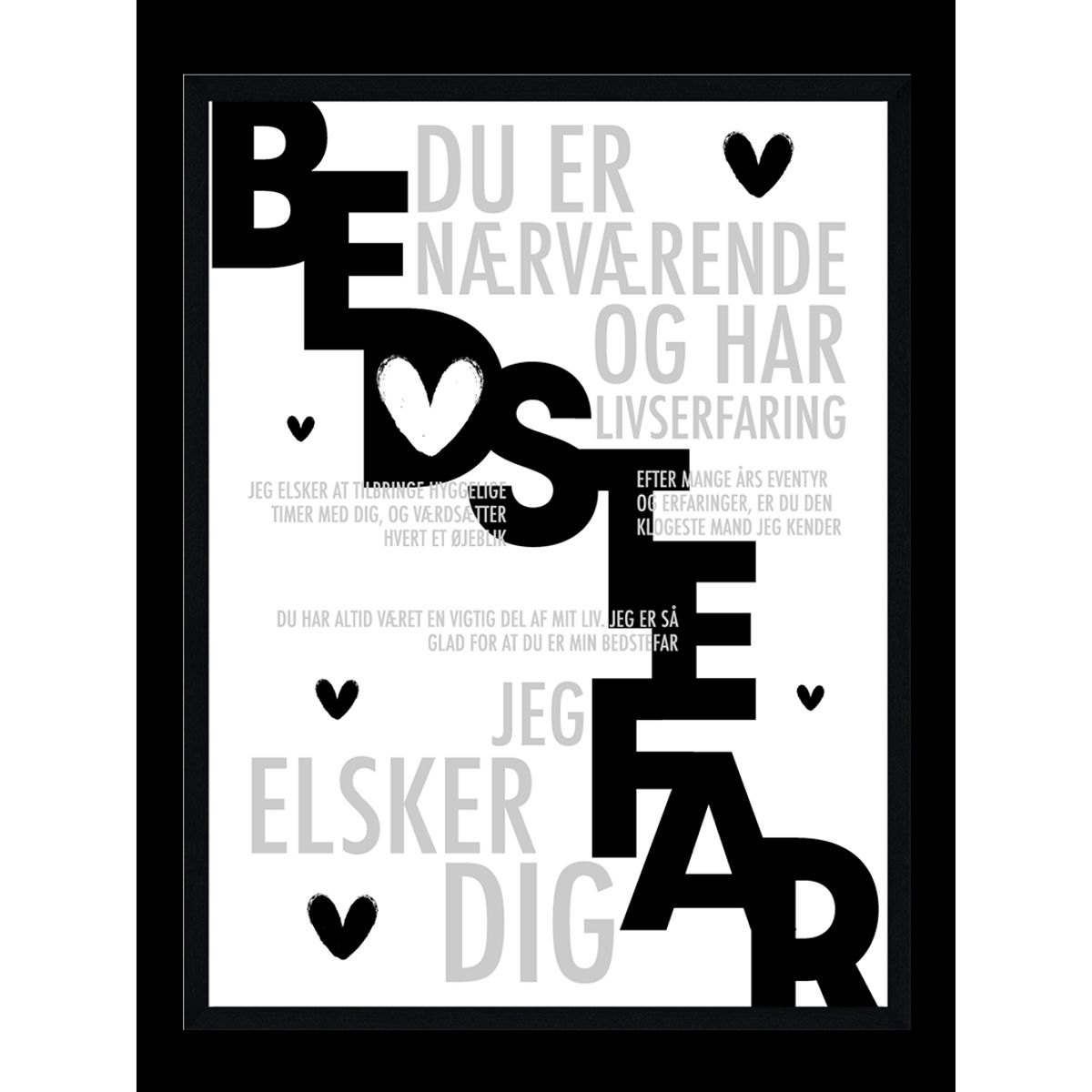 Bedstefar plakat - Personlig plakat