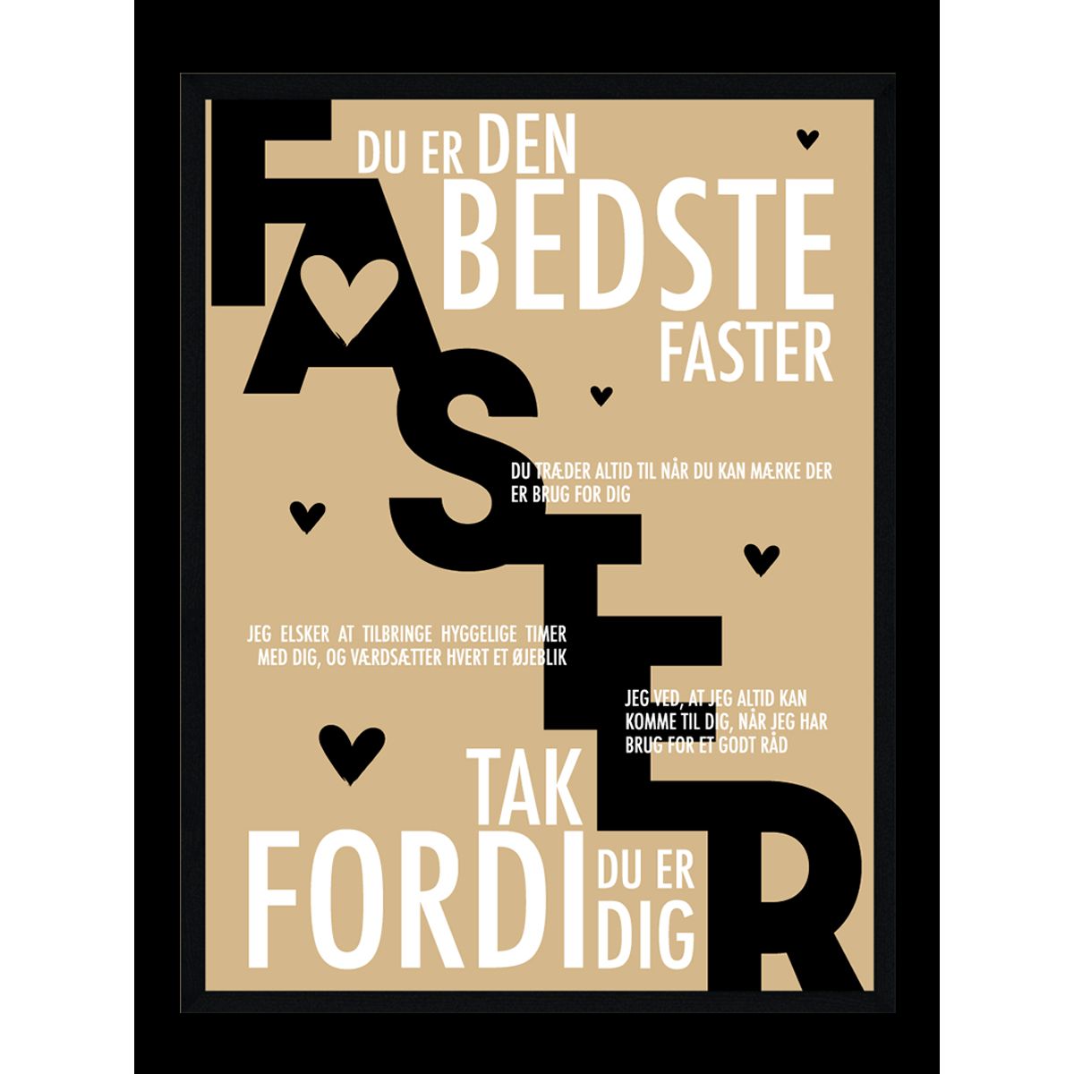 Faster plakat - Personlig plakat