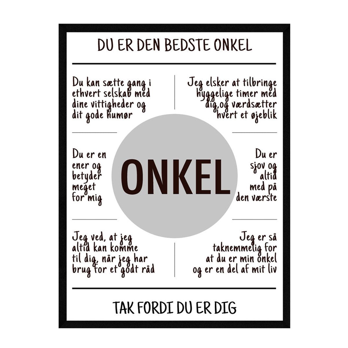 Onkel plakat